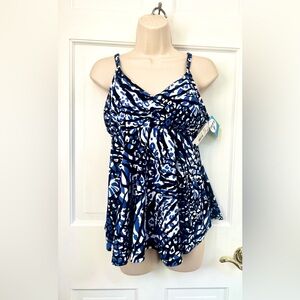 NWT’s Underwire Tankini Top Sz 14 (Up to D cup)